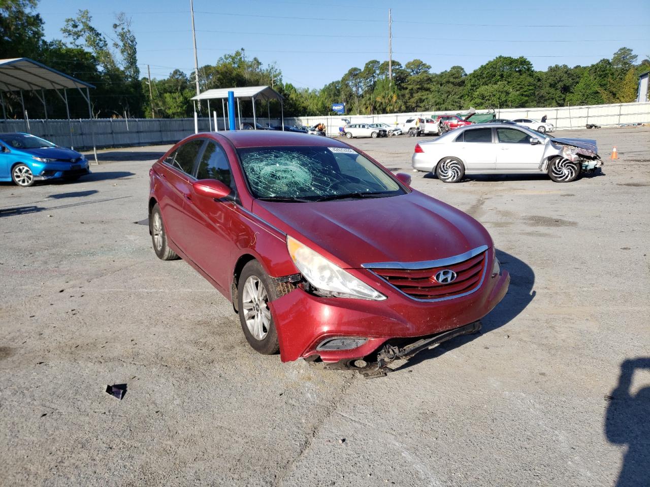 HYUNDAI SONATA 2013 with VIN 5NPEB4AC7DH677779 - Photo from auction