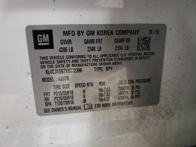 Photo 10 from auction – 2019 BUICK ENCORE PRE with VIN KL4CJASB7KB772396