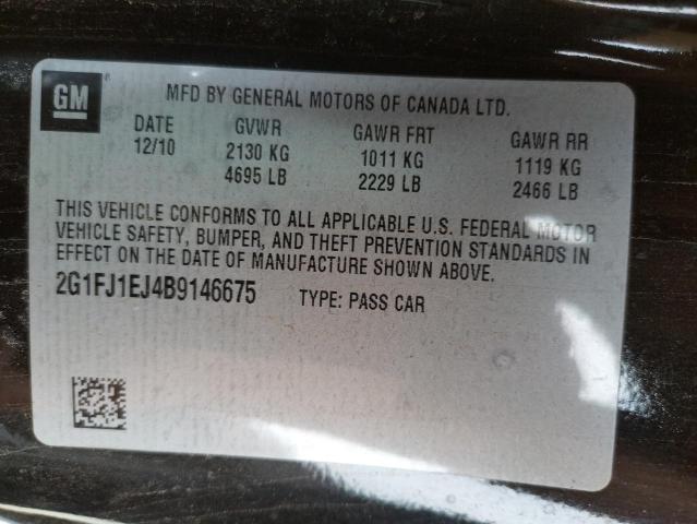Photo 10 from auction – 2011 CHEVROLET CAMARO SS with VIN 2G1FJ1EJ4B9146675