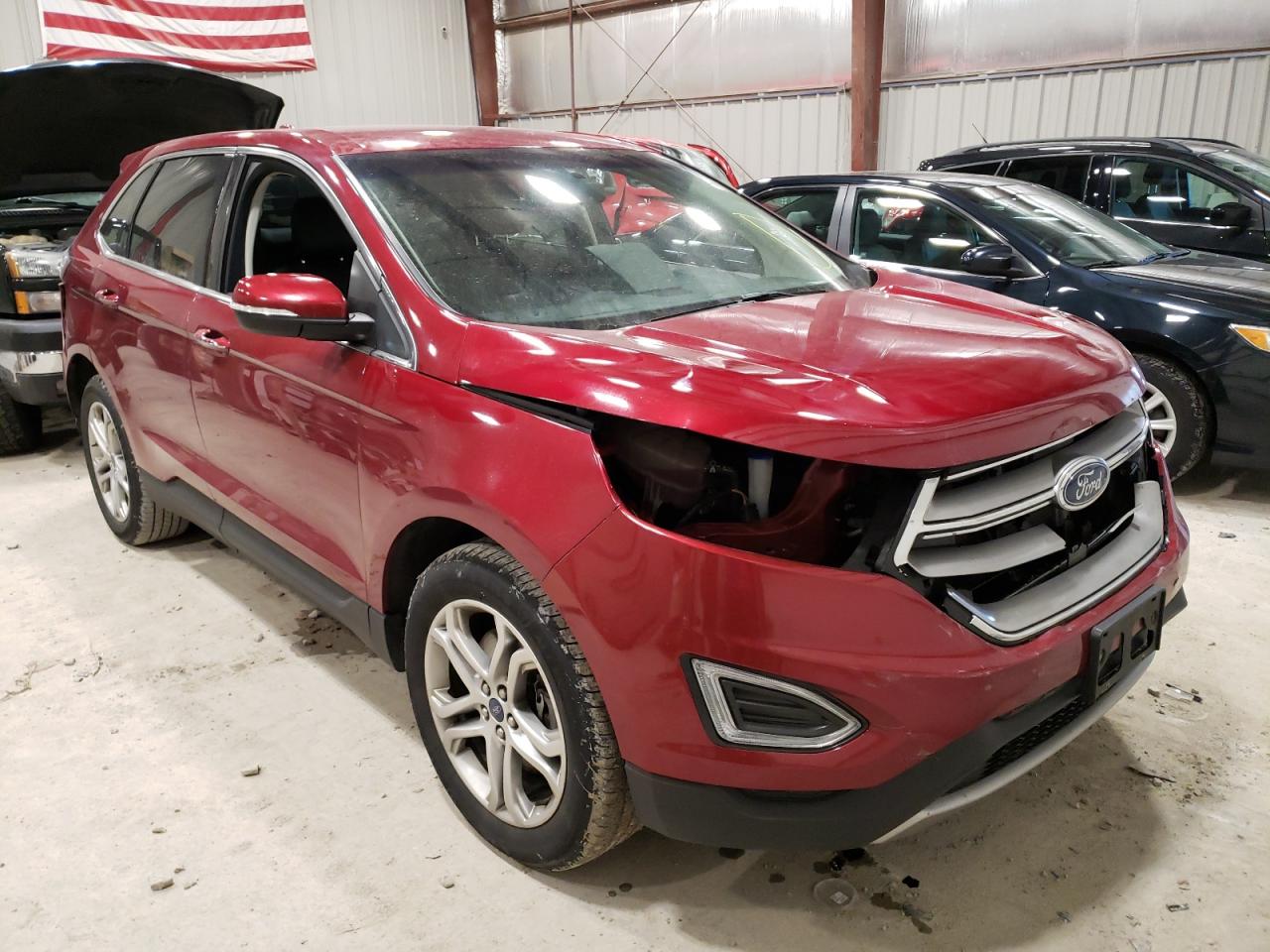 FORD EDGE TITAN 2018 with VIN 2FMPK4K96JBB75912 - Photo from auction