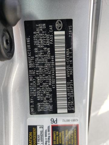 Photo 10 from auction – 2016 TOYOTA CAMRY HYBR with VIN 4T1BD1FK4GU198446