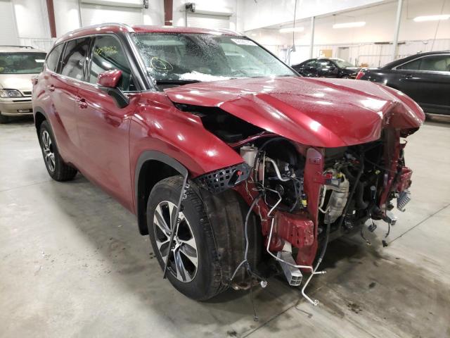 TOYOTA HIGHLANDER 2020 with VIN 5TDGZRBH8LS511999 - Photo from auction