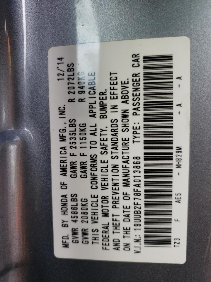 Photo 10 from auction – 2015 ACURA TLX ADVANC with VIN 19UUB2F78FA013868