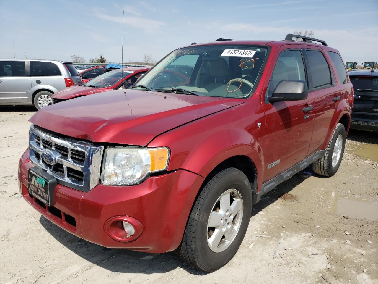 Photo 2 from auction – 2008 FORD ESCAPE XLT with VIN 1FMCU03108KE38597