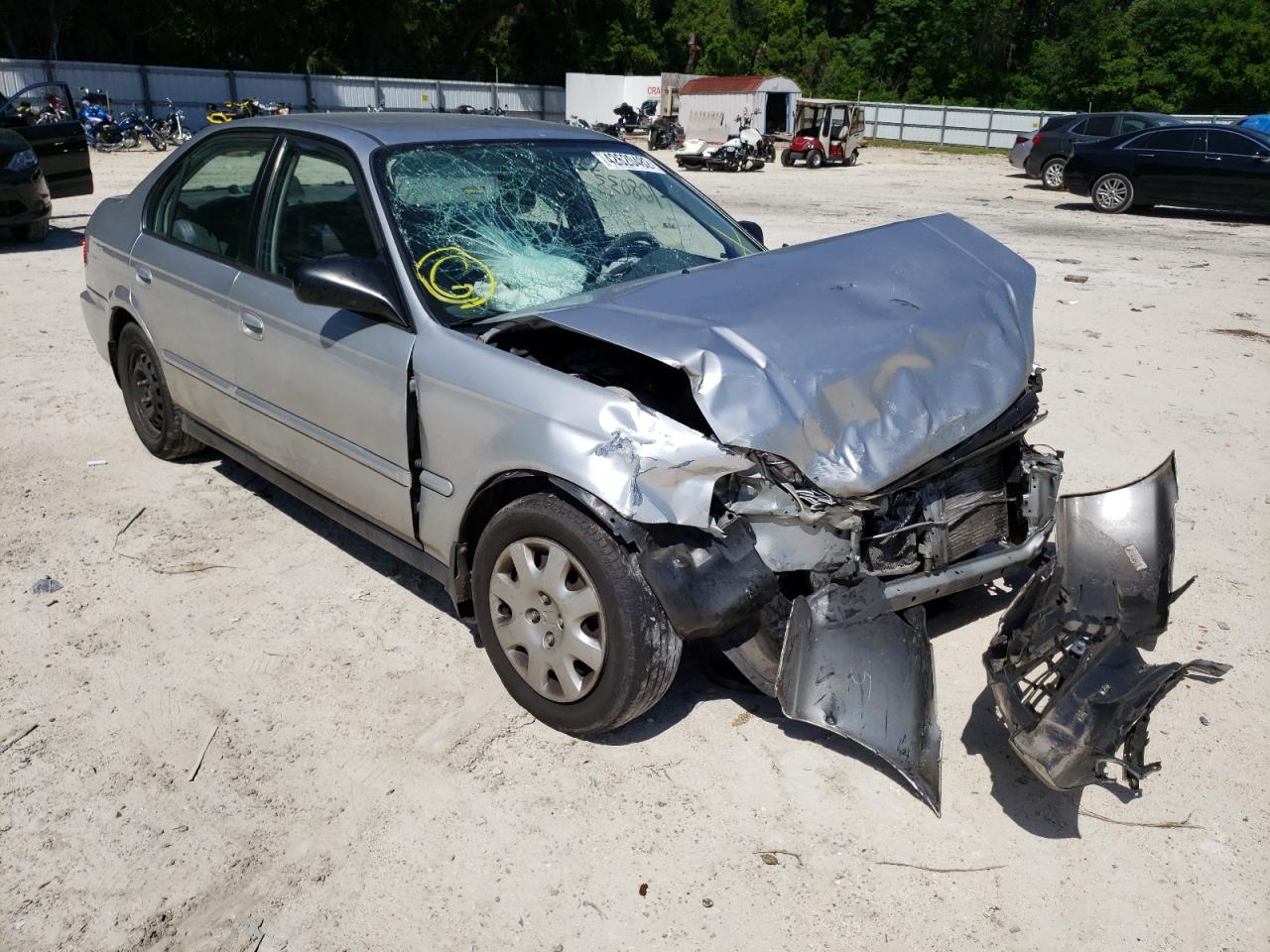 Photo 1 from auction – 2000 HONDA CIVIC BASE with VIN 2HGEJ6610YH603464