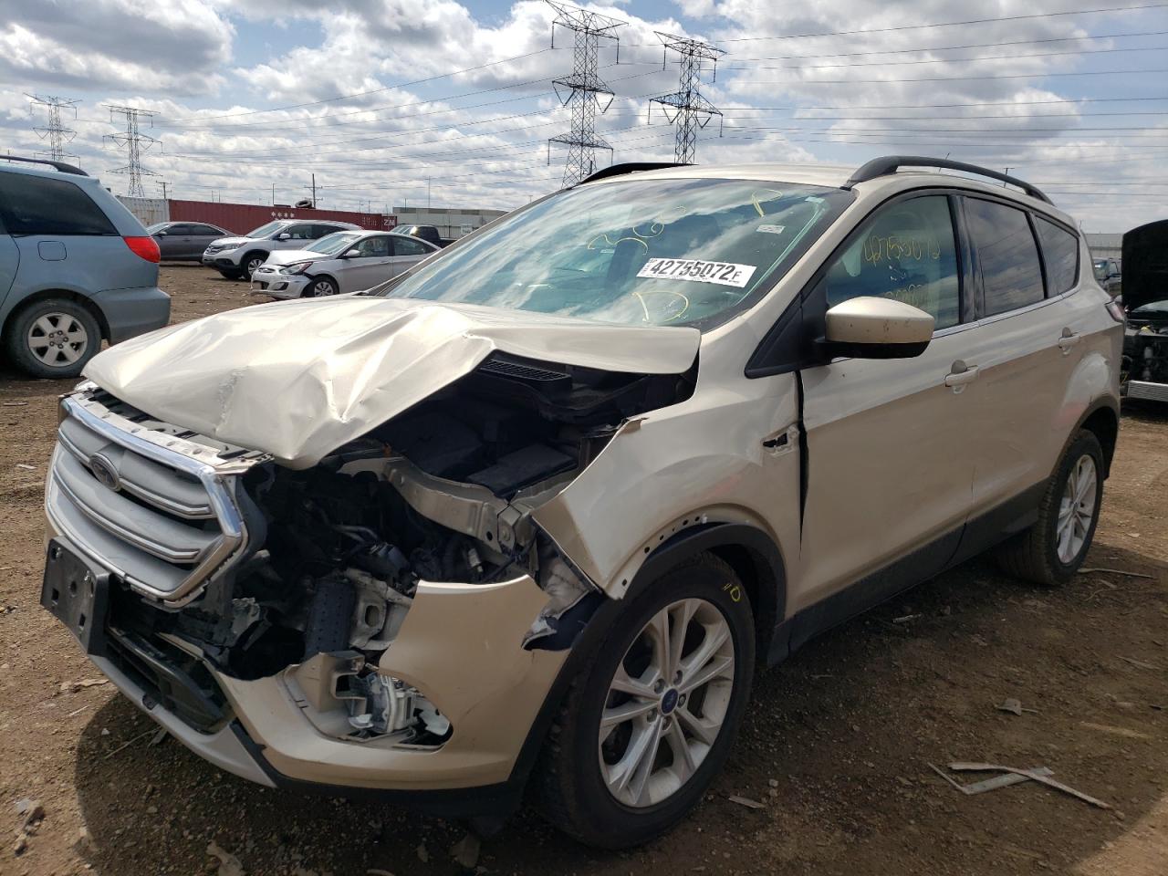 Photo 2 from auction – 2017 FORD ESCAPE SE with VIN 1FMCU0GD4HUB77631