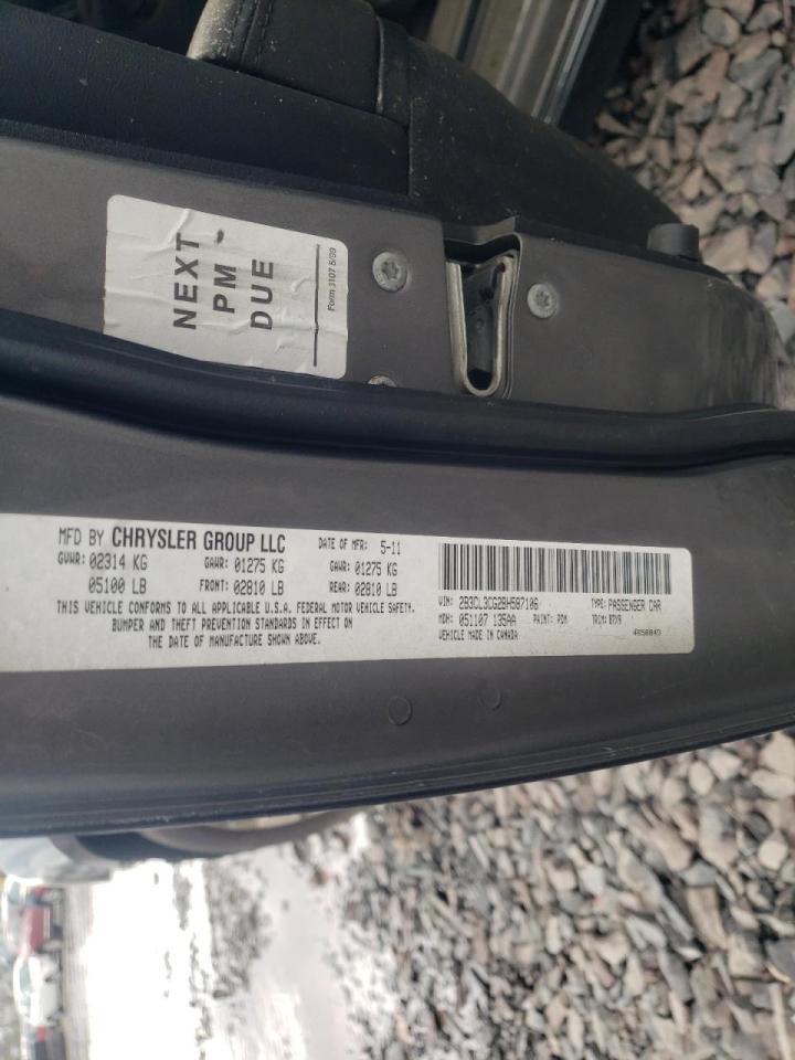 Photo 20 from auction – 2011 DODGE CHARGER with VIN 2B3CL3CG2BH587106