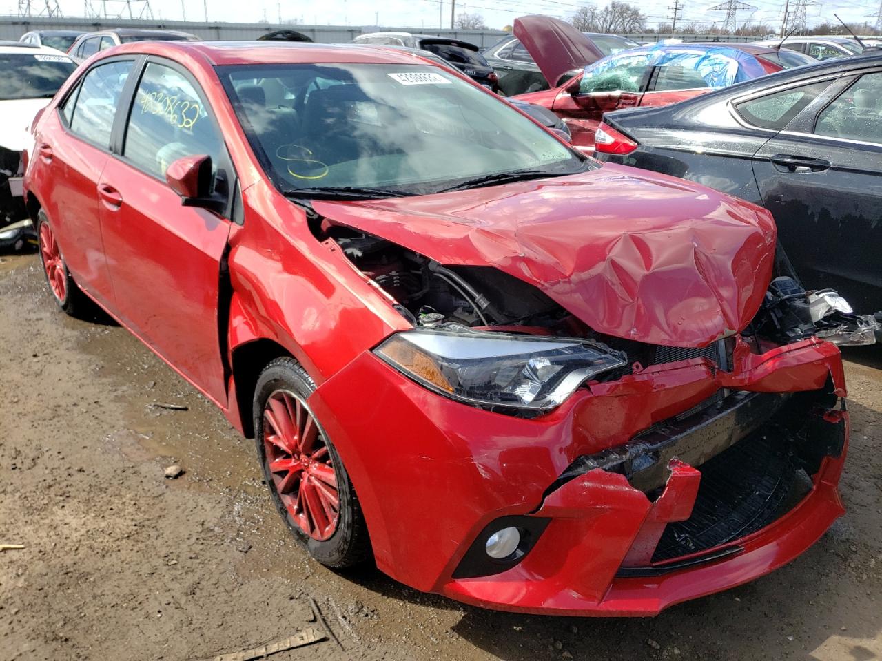 TOYOTA COROLLA L 2014 with VIN 5YFBURHE2EP111597 - Photo from auction