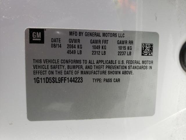 Photo 10 from auction – 2015 CHEVROLET MALIBU 2LT with VIN 1G11D5SL9FF144223