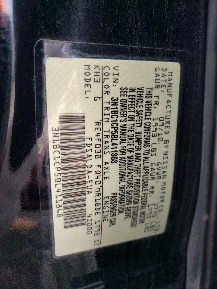 Photo 10 from auction – 2011 NISSAN VERSA S with VIN 3N1BC1CP5BL411868