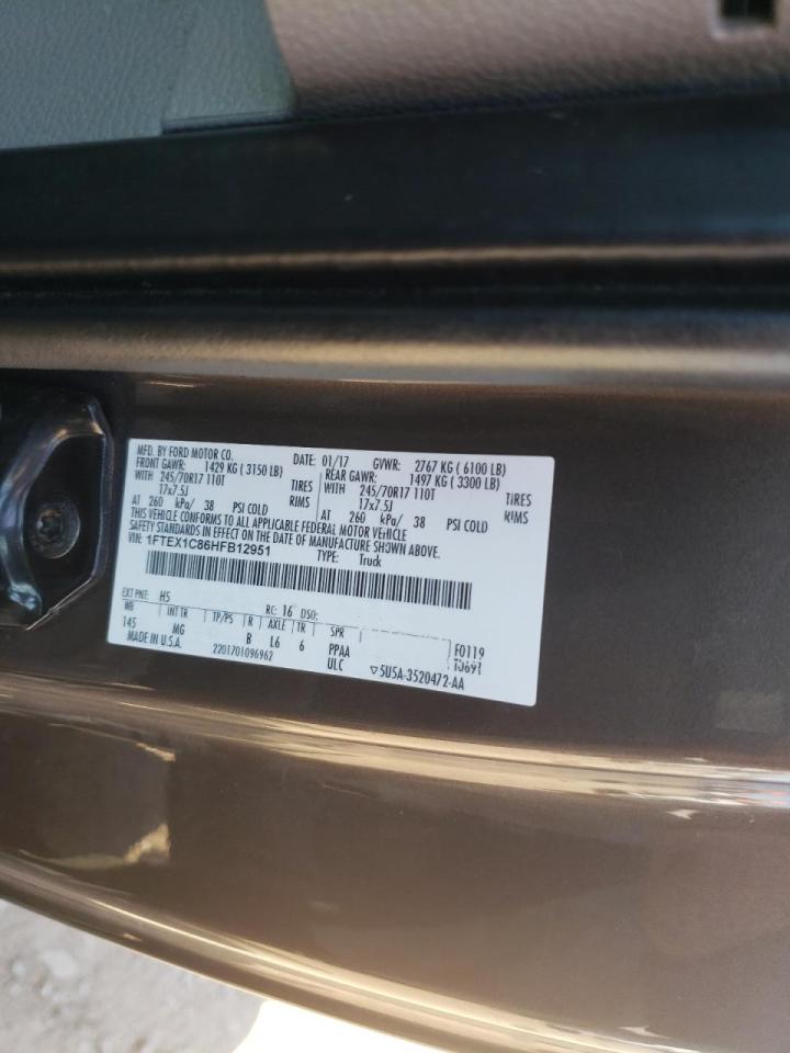 Photo 10 from auction – 2017 FORD F150 SUPER with VIN 1FTEX1C86HFB12951