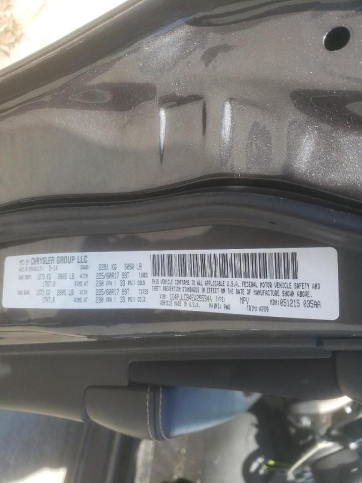 Photo 10 from auction – 2014 JEEP CHEROKEE L with VIN 1C4PJLCB4EW295344