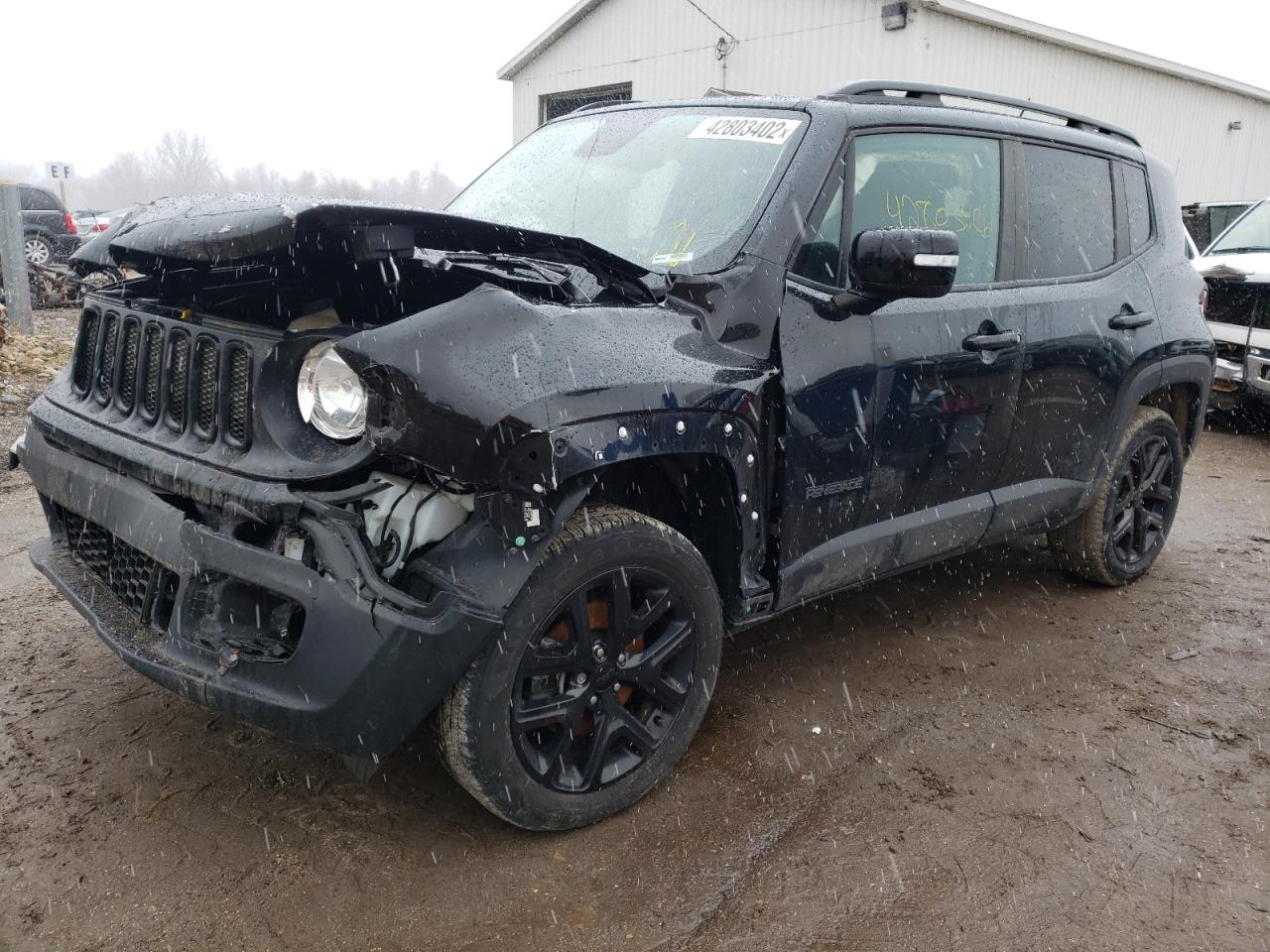 Photo 2 from auction – 2017 JEEP RENEGADE L with VIN ZACCJBBB1HPF91790