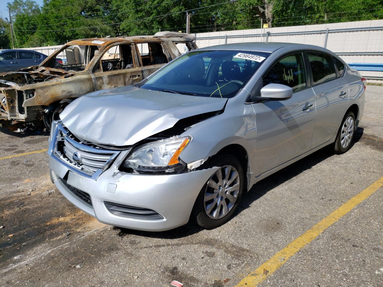 Photo 2 from auction – 2015 NISSAN SENTRA S with VIN 3N1AB7AP1FY382026