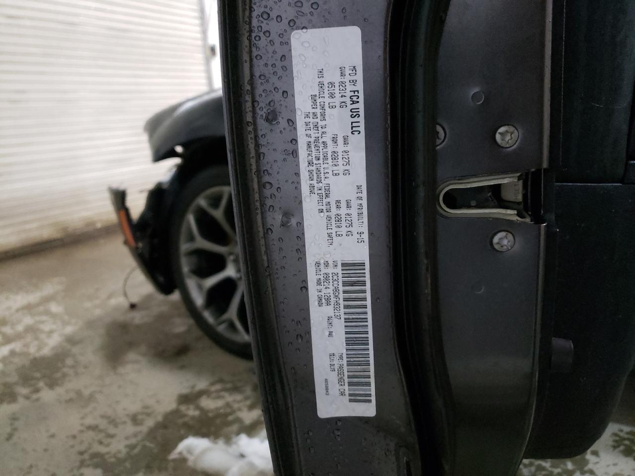 Photo 10 from auction – 2015 CHRYSLER 300 S with VIN 2C3CCABGXFH932137