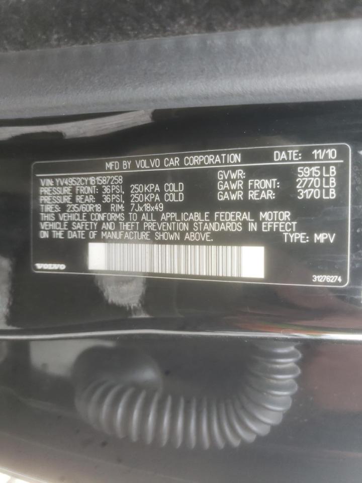 Photo 10 from auction – 2011 VOLVO XC90 3.2 with VIN YV4952CY1B1587258