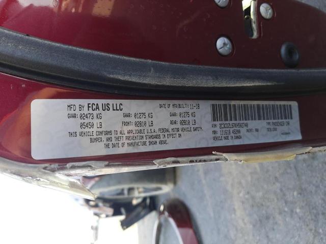 Photo 10 from auction – 2019 DODGE CHALLENGER with VIN 2C3CDZL97KH502748