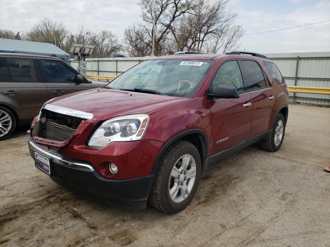 Photo 2 from auction – 2008 GMC ACADIA SLE with VIN 1GKER13728J171174