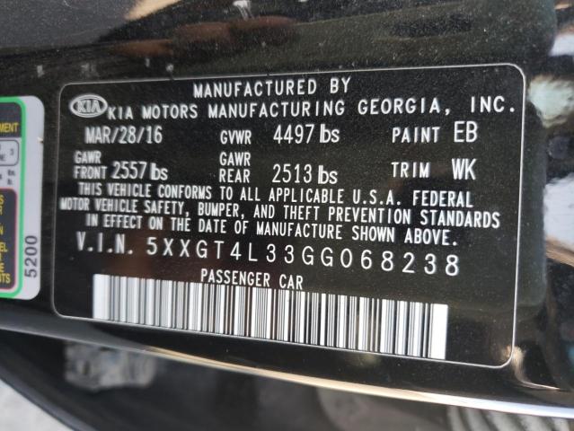 Photo 10 from auction – 2016 KIA OPTIMA LX with VIN 5XXGT4L33GG068238