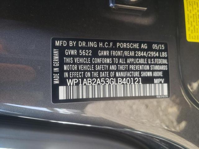 Photo 10 from auction – 2016 PORSCHE MACAN S with VIN WP1AB2A53GLB40121