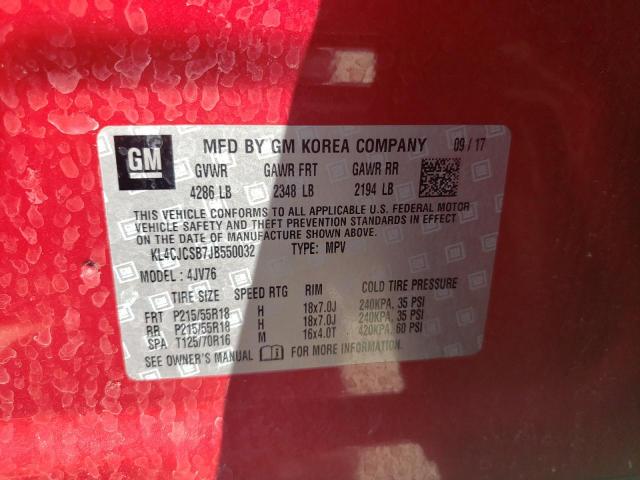 Photo 10 from auction – 2018 BUICK ENCORE ESS with VIN KL4CJCSB7JB550032