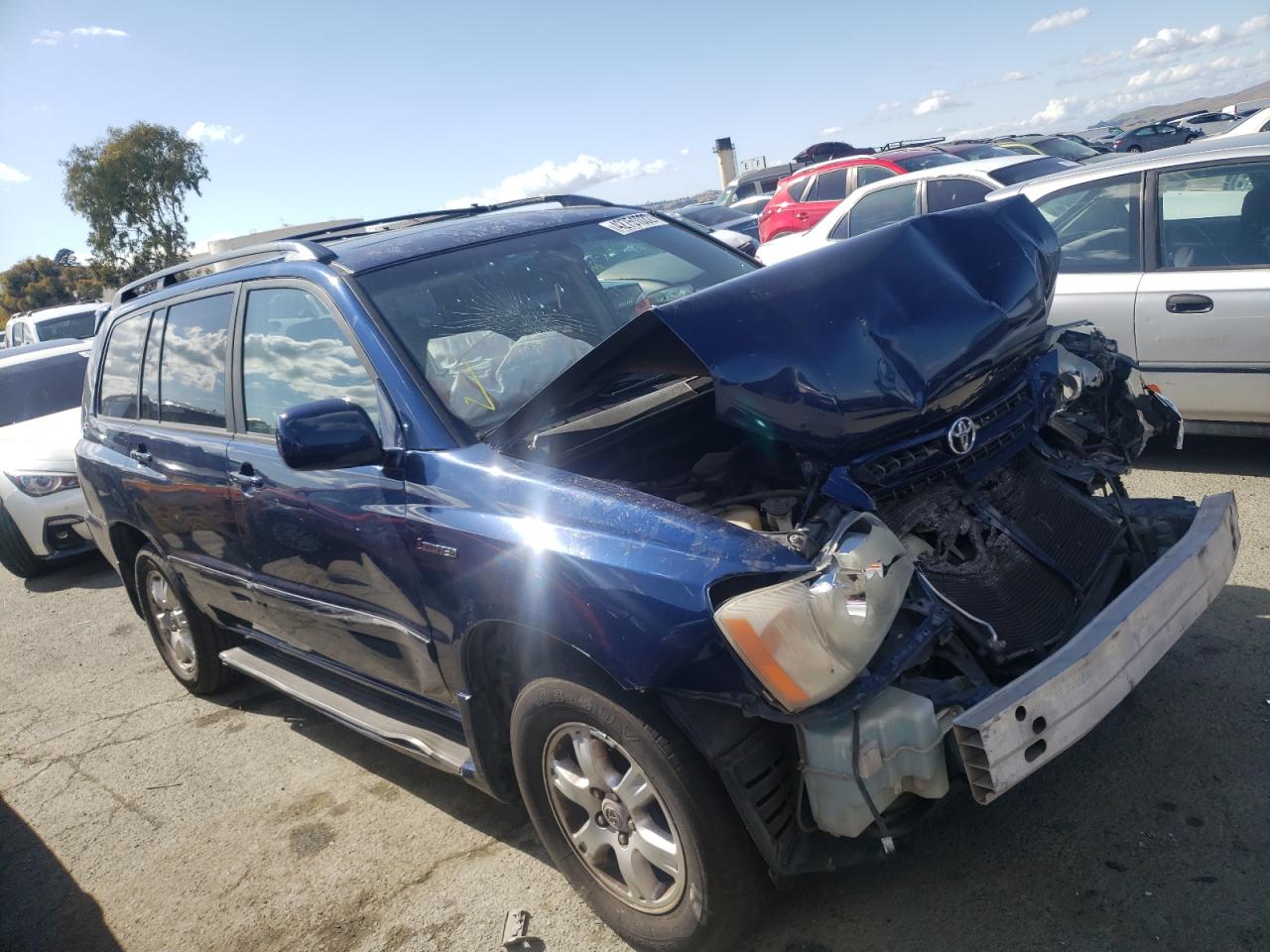 TOYOTA HIGHLANDER 2002 with VIN JTEGF21A620036077 - Photo from auction