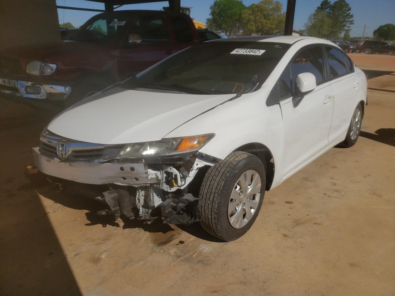 Photo 2 from auction – 2012 HONDA CIVIC LX with VIN 2HGFB2F54CH560379