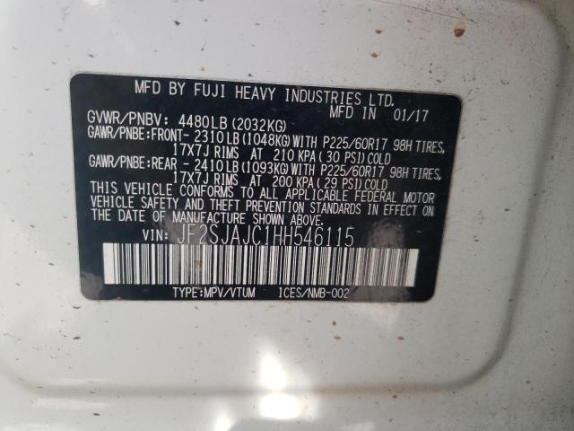 Photo 10 from auction – 2017 SUBARU FORESTER 2 with VIN JF2SJAJC1HH546115