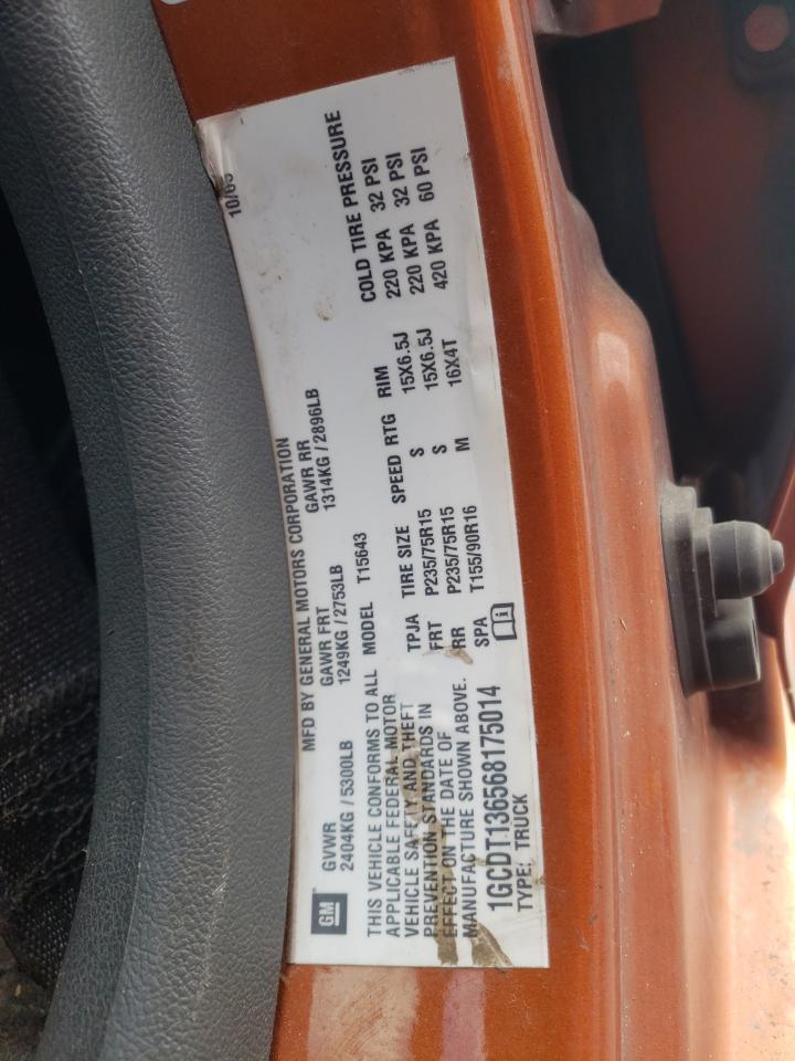 Photo 10 from auction – 2006 CHEVROLET COLORADO with VIN 1GCDT136568175014