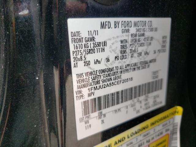 Photo 10 from auction – 2012 FORD EXPEDITION with VIN 1FMJU2A55CEF20518