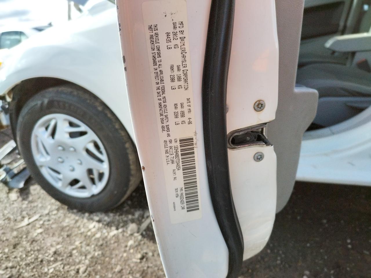 Photo 10 from auction – 2007 DODGE CALIBER SX with VIN 1B3HB48B27D540254