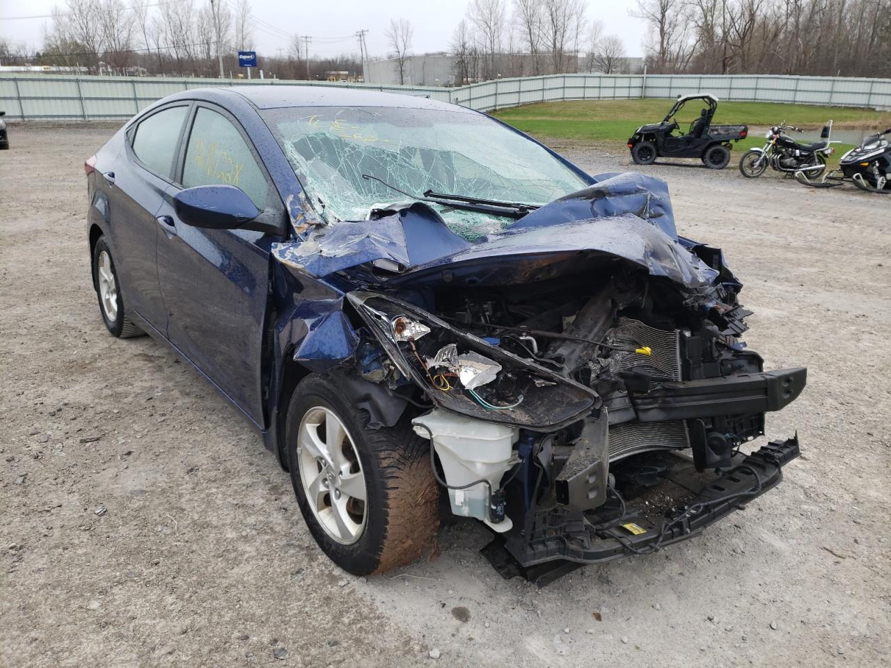 HYUNDAI ELANTRA SE 2015 with VIN 5NPDH4AEXFH556887 - Photo from auction
