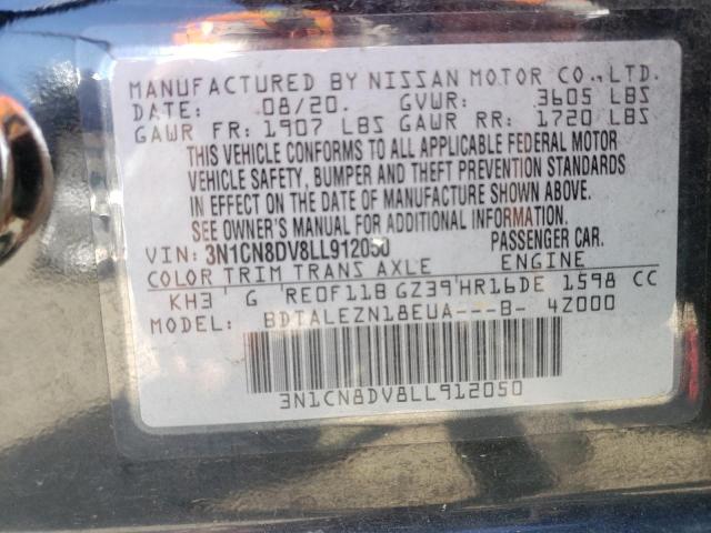 Photo 10 from auction – 2020 NISSAN VERSA S with VIN 3N1CN8DV8LL912050