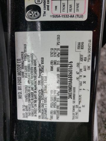 Photo 10 from auction – 2011 MERCURY MILAN with VIN 3MEHM0HA6BR601676