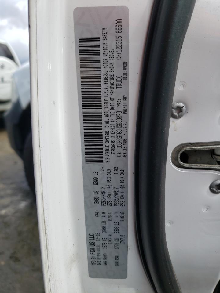 Photo 10 from auction – 2017 RAM 1500 ST with VIN 1C6RR6FG3HS639078