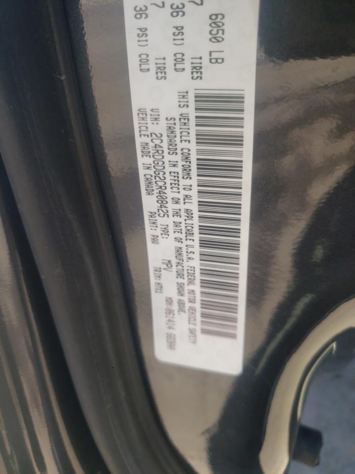 Photo 10 from auction – 2012 DODGE GRAND CARA with VIN 2C4RDGDG2CR408425