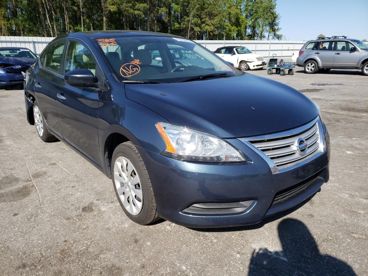 NISSAN SENTRA 2015 with VIN 3N1AB7AP4FL683161 - Photo from auction