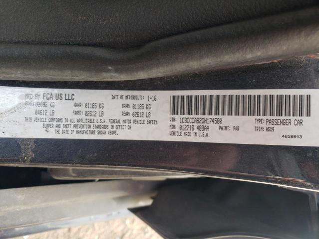 Photo 10 from auction – 2016 CHRYSLER 200 LIMITE with VIN 1C3CCCAB2GN174580