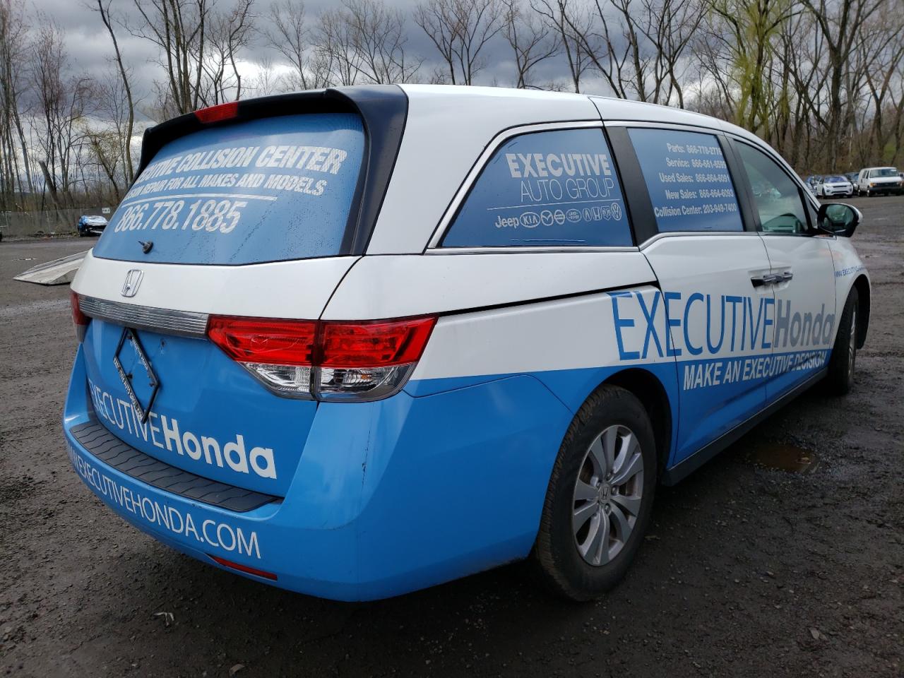 Photo 4 from auction – 2016 HONDA ODYSSEY SE with VIN 5FNRL5H36GB023093