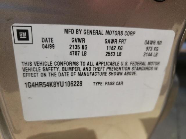 Photo 10 from auction – 2000 BUICK LESABRE LI with VIN 1G4HR54K8YU106228