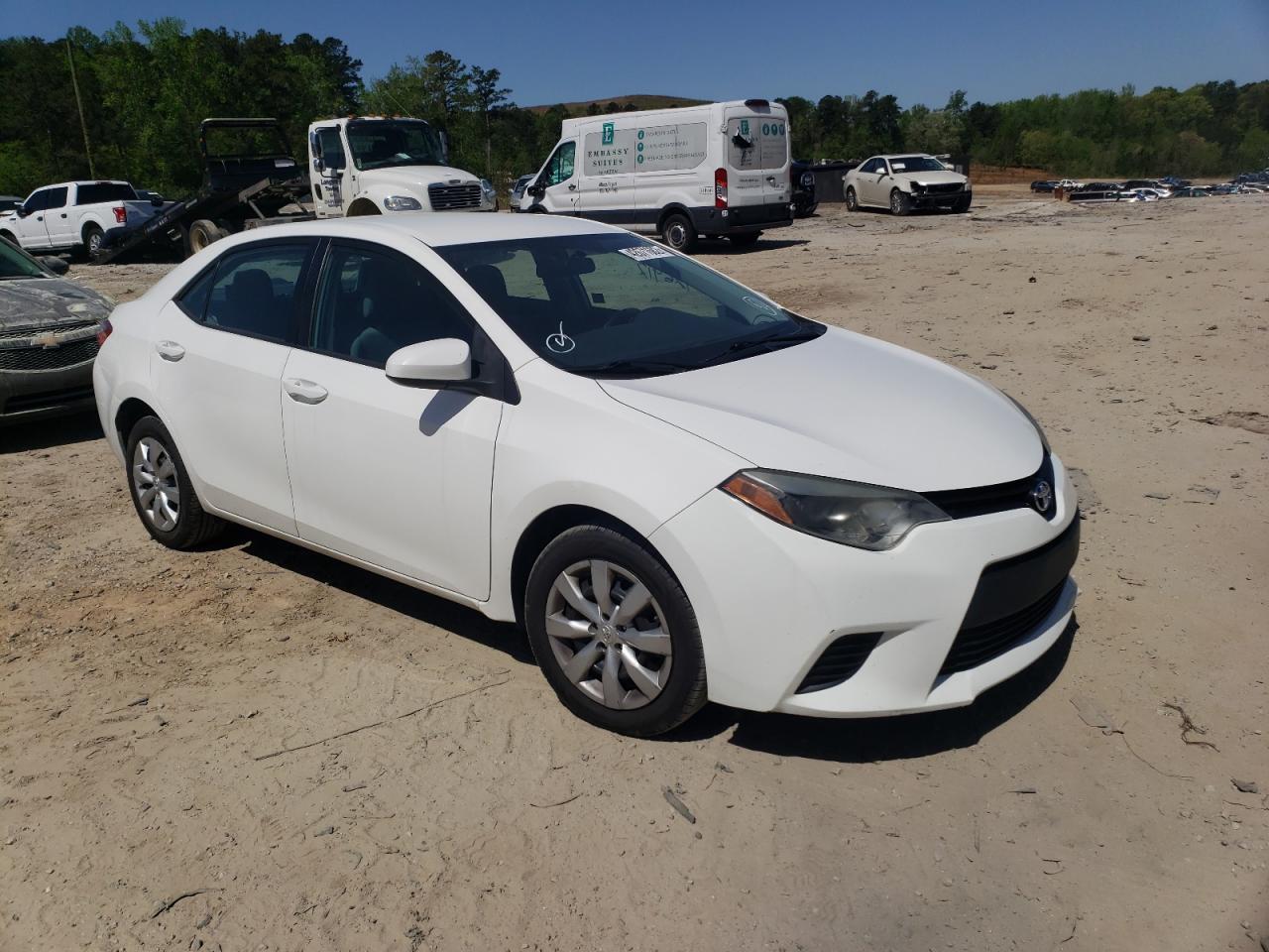 TOYOTA COROLLA L 2014 with VIN 5YFBURHE2EP037145 - Photo from auction