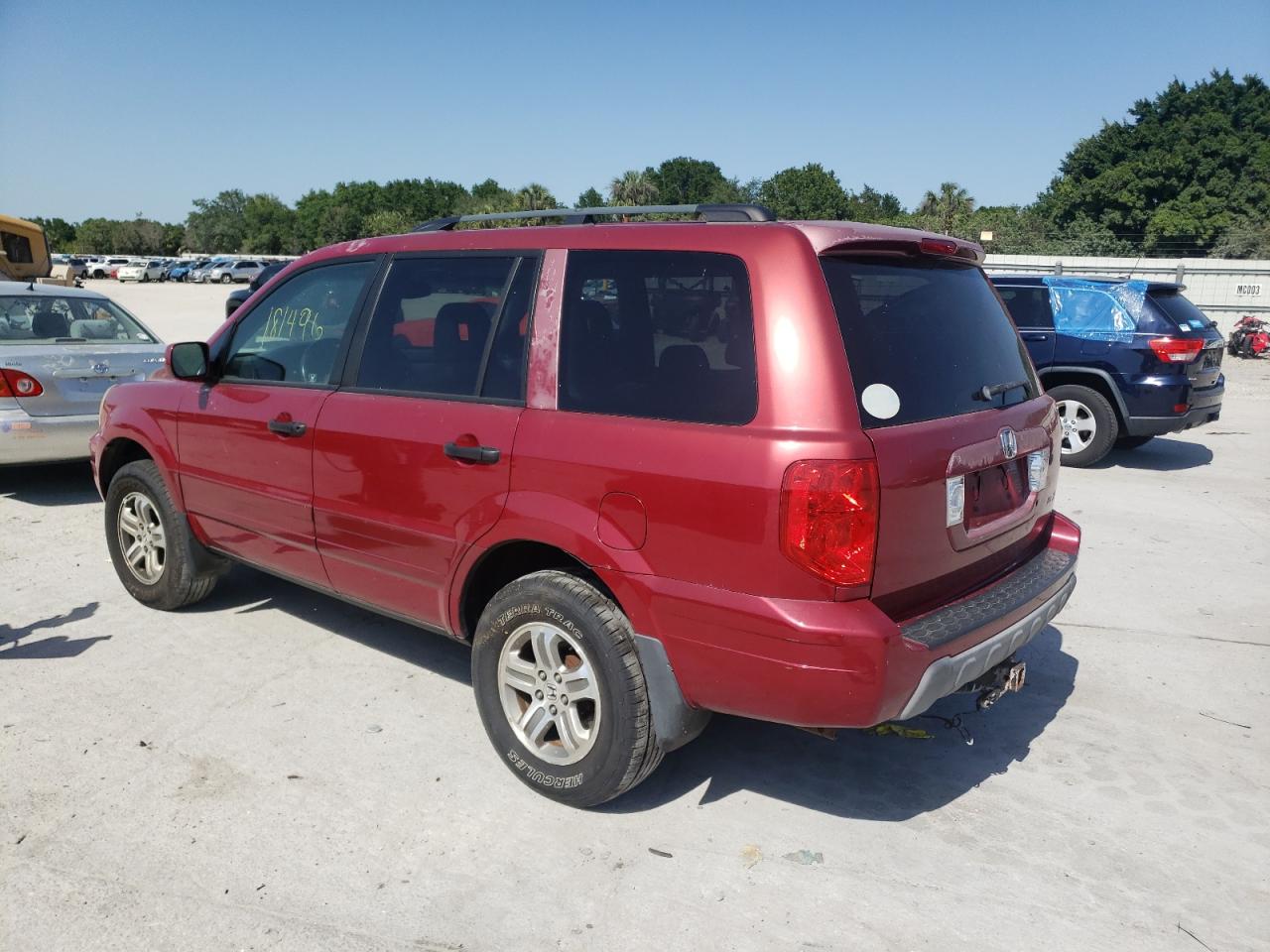 Photo 3 from auction – 2003 HONDA PILOT EXL with VIN 2HKYF18643H503733