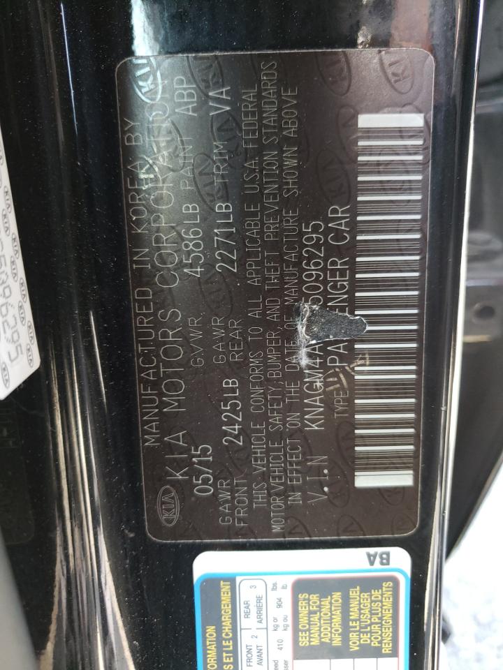 Photo 10 from auction – 2016 KIA OPTIMA HYB with VIN KNAGM4AD9G5096295