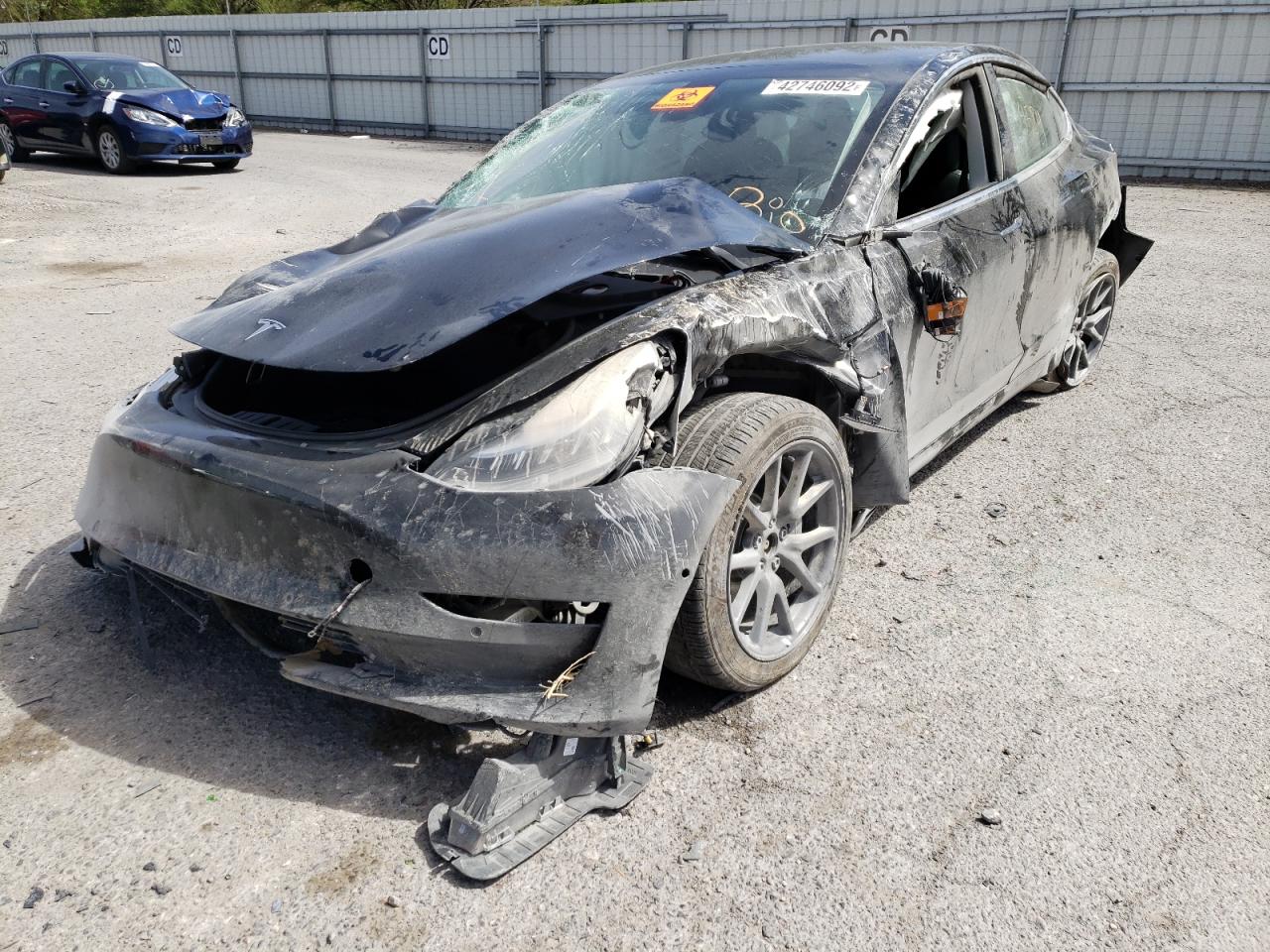 Photo 2 from auction – 2020 TESLA MODEL 3 with VIN 5YJ3E1EB0LF744203