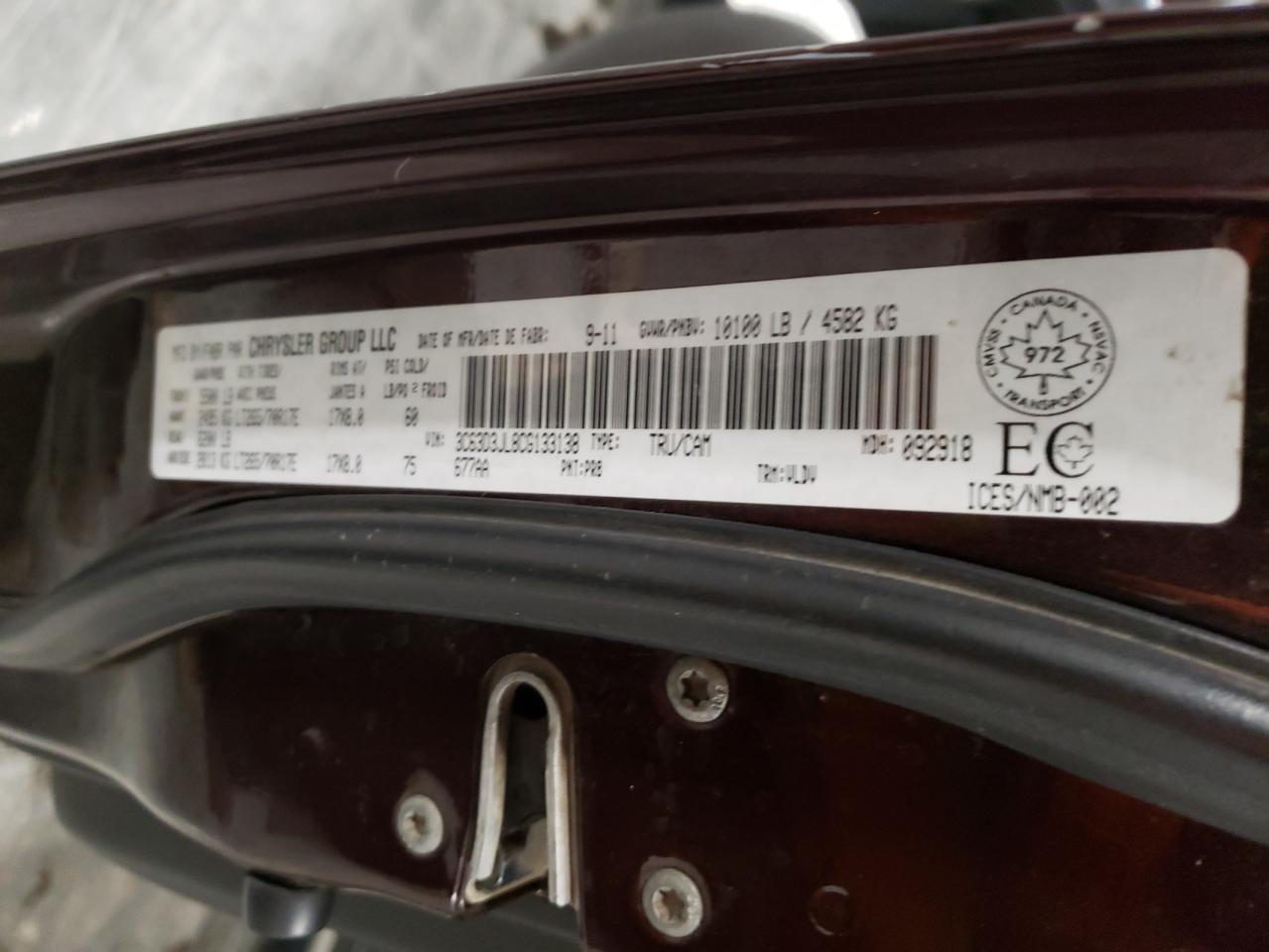 Photo 10 from auction – 2012 DODGE RAM 3500 L with VIN 3C63D3JL8CG133138