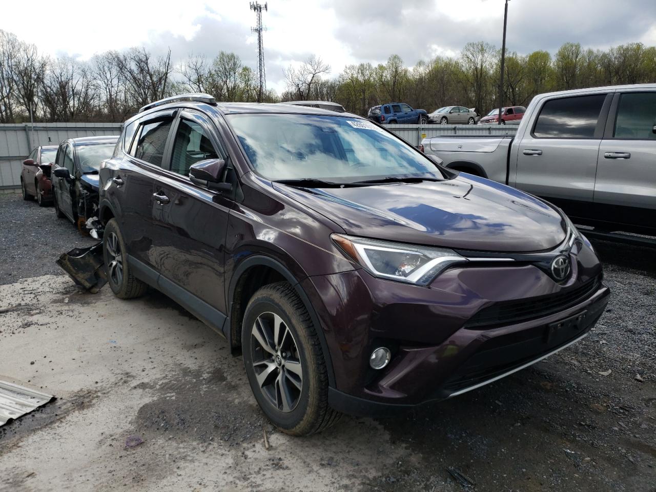 TOYOTA RAV4 XLE 2017 with VIN 2T3RFREV7HW599890 - Photo from auction