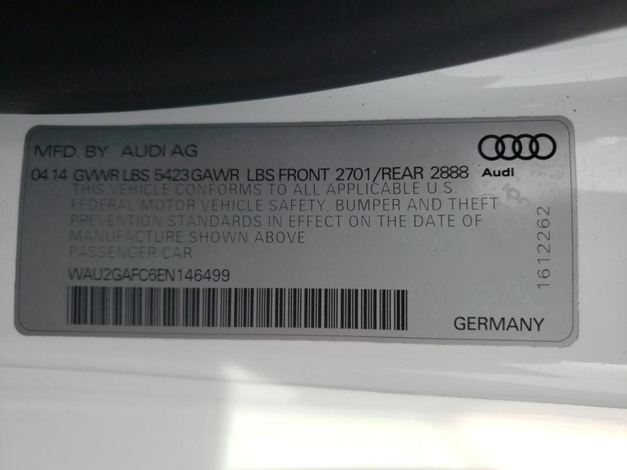 Zdjęcie 10 z aukcji – 2014 AUDI A7 PRESTIG z VIN WAU2GAFC6EN146499