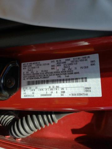 Photo 10 from auction – 2020 FORD F150 SUPER with VIN 1FTEW1E46LFC58837