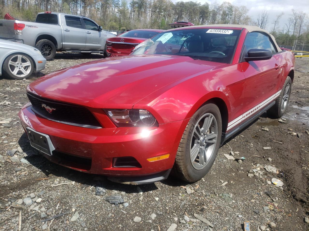 Photo 2 from auction – 2012 FORD MUSTANG with VIN 1ZVBP8EM2C5286629