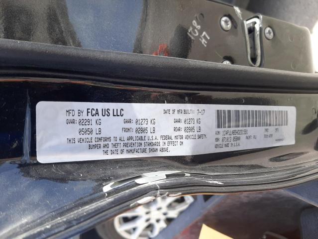 Photo 10 from auction – 2017 JEEP CHEROKEE S with VIN 1C4PJLAB5HD231591